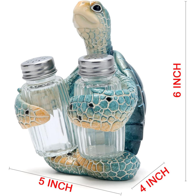Ensemble salière et poivrière Sea Turtle
