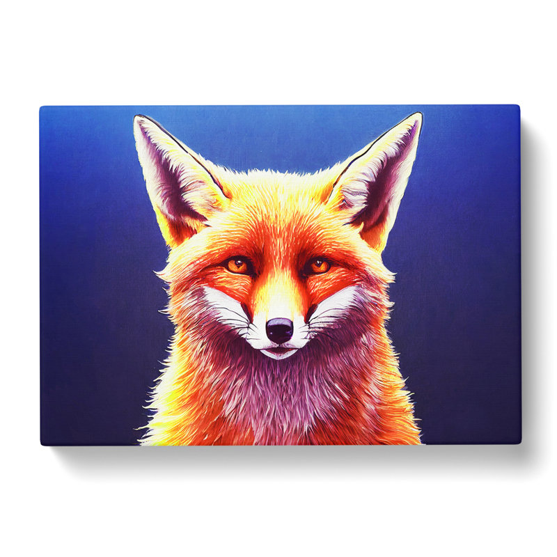 Unique Fox - Wrapped Canvas, 35cm H x 50cm W x 3cm D