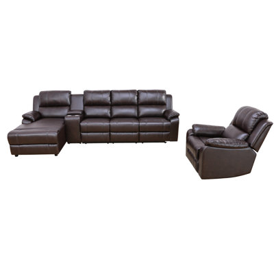 Ensemble de canapé inclinable 4 pièces Bova