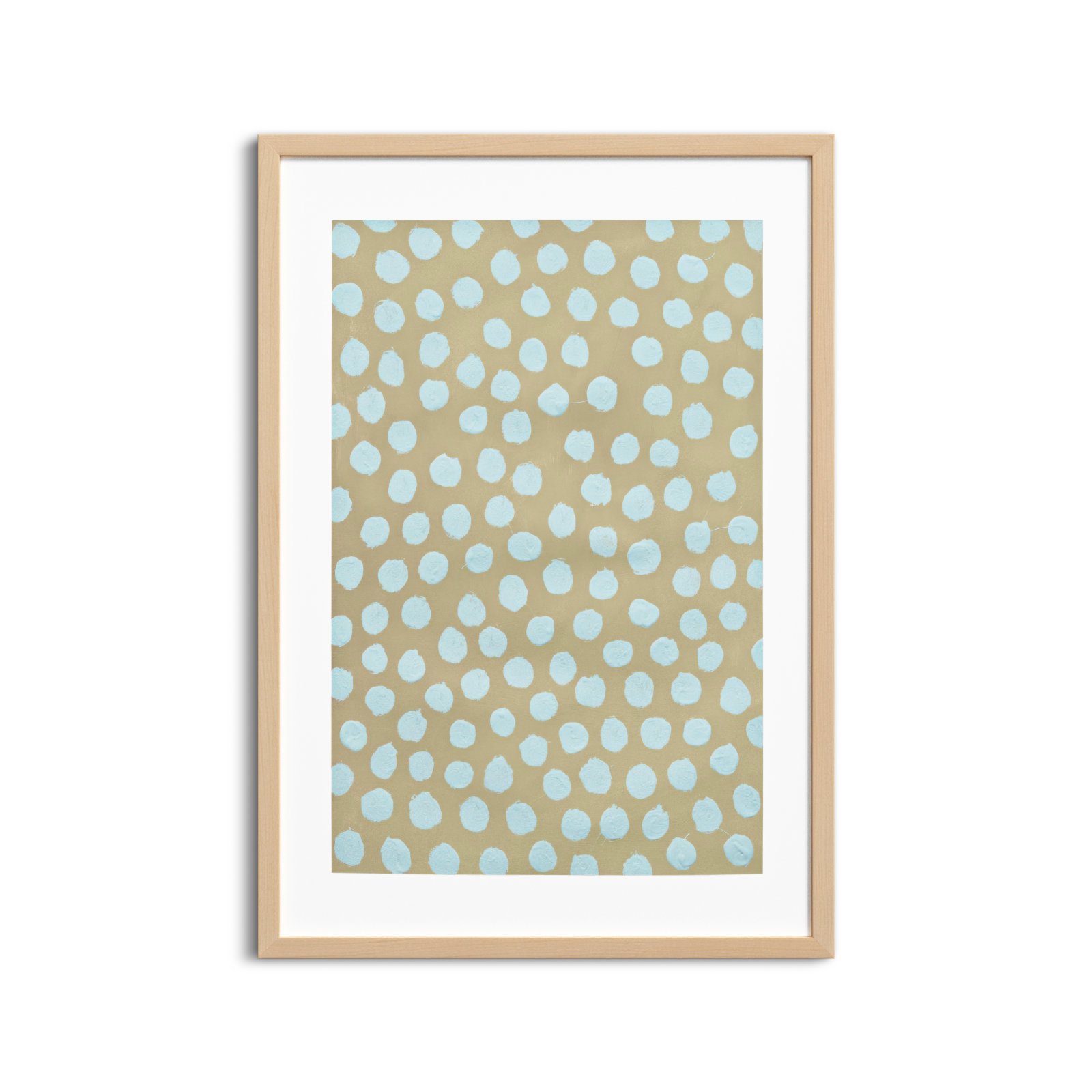 Cloud On Khaki by Michela Sorrentino, Brown, 50" H x 35" W x 1.25" D