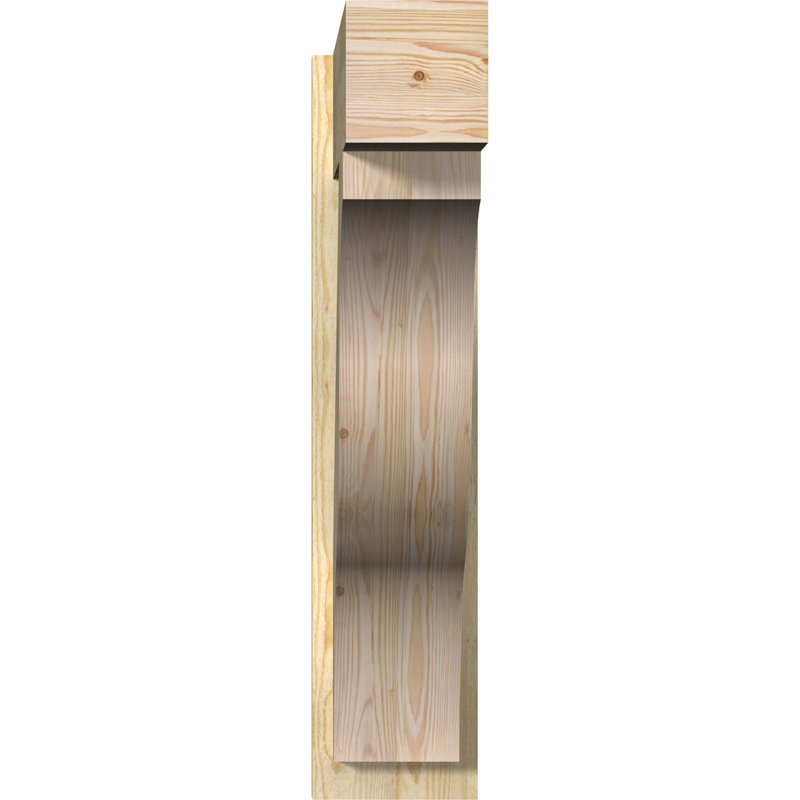 Funston Block Outlooker, 8" W Douglas Fir (Rough Sawn), 30" D x 36" H