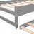 Twin XL Wood Daybed with 2 Trundles, 3 Storage Cubbies, 1 Light for Free and USB Charging Design-388698780