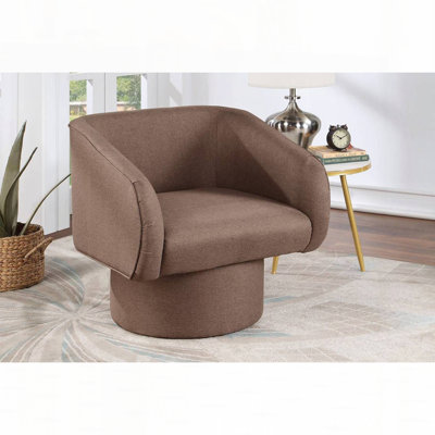 Chaise d'appoint pivotante rembourrée