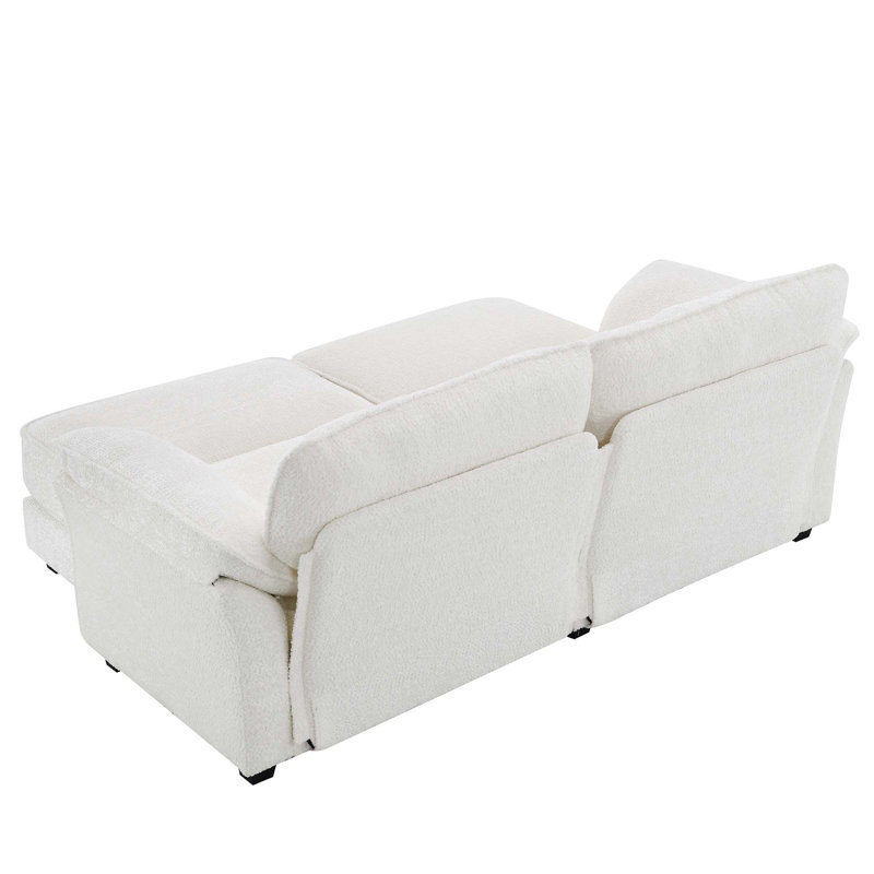 Ensemble de canapé-lit modulaire convertible Free Combination, Blanc