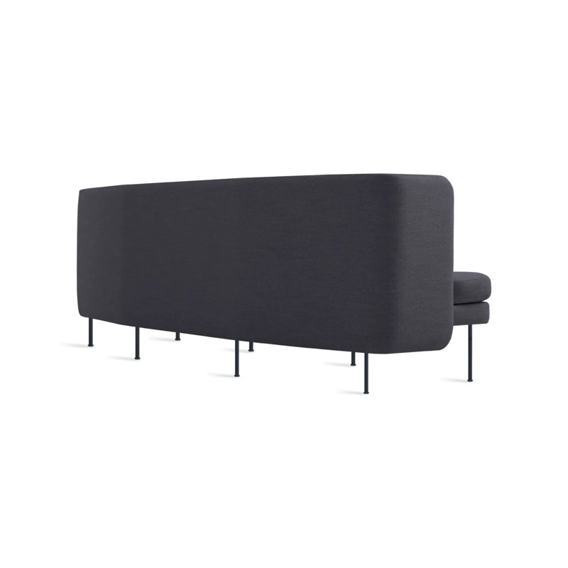 Bloke Sofa, Tait Stone Textured Basketweave, 34" H x 95" W x 32" D, Slate