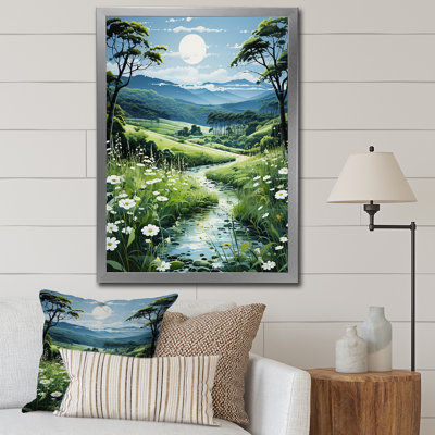 «Countryside Glistening Dew II», reproduction sur toile