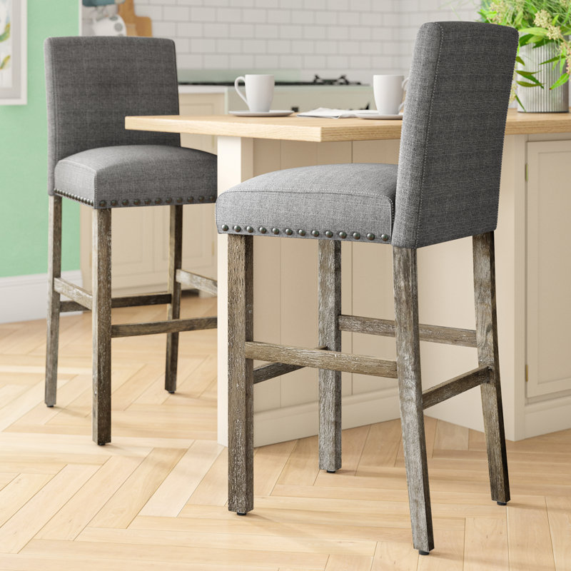 Tabouret de bar et de comptoir Bagnell, Tabouret de bar (assise de 30 po de hauteur), Brouillard