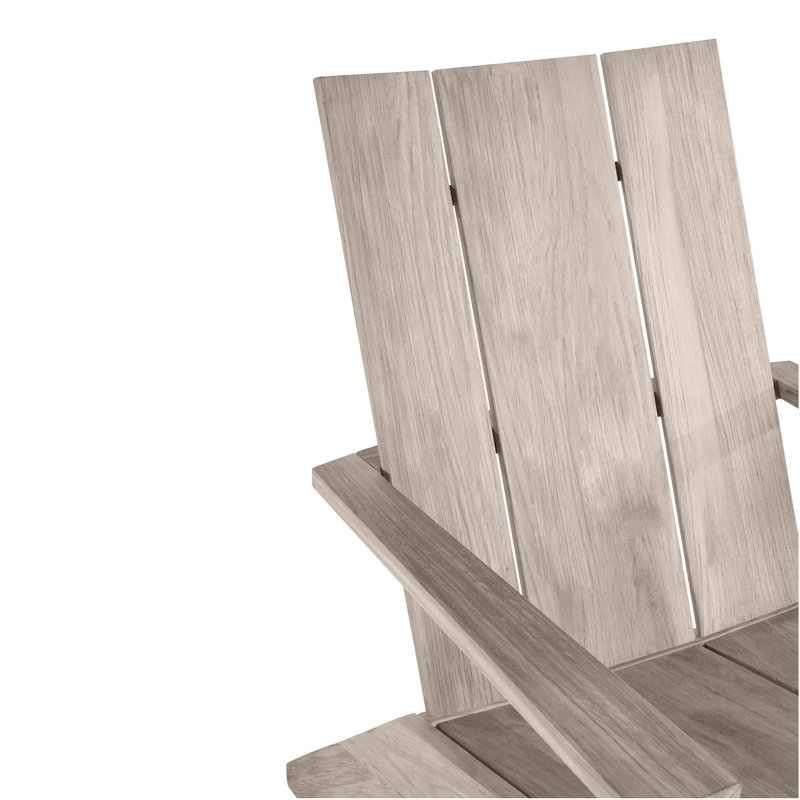 Adirondack en teck Ashland - Huître, Welt, Huître teck, Lin Perigold Caper