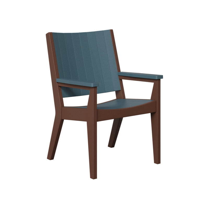 Mayhew Outdoor Dining Armchair, Oak/Chocolate Brown
