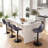 Modern Height Adjustable Swivel Bar Stools Upholstered Leather Barstool Kitchen Island Chairs with Metal Frame-1879254789