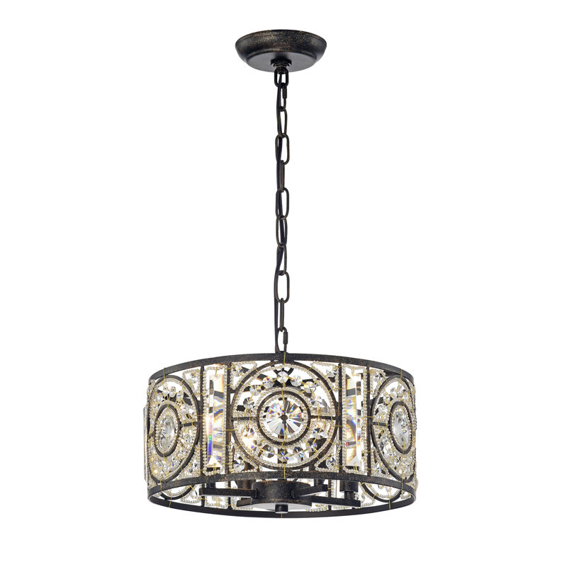 Luminaire suspendu tambour 4 lumières Siu