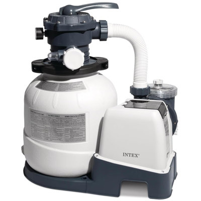 Intex: Krystal Clear: Sand Filter Pump - SX2100 - WiFi, GFCI, Improve Above Ground Pools Circulation-Filtration-Water Clarity, 2100 GPH Flow, 26655EG
