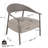 3-Piece Outdoor/Indoor Patio Dining Table Chair Set, Polypropylene Patio Dining Sets with UV-Resistant & Weatherproof, All-Weather Patio Chairs and Table Set (Warm Grey)