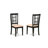6 Piece Kitchen Table Set Contains a Rectangle Dining Table with Butterfly Leaf and 4 Linen Fabric Dining Chairs with a Bench, Black