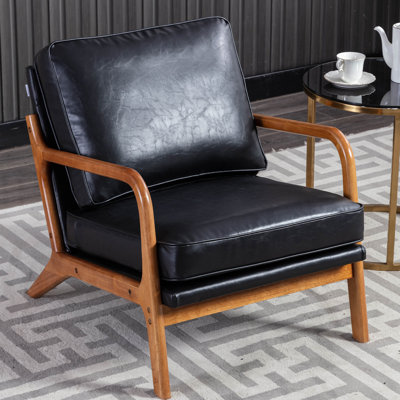 Peddireddy 43.05cm H Upholstered Armchair in Black