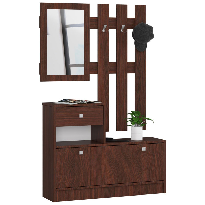 6 Pair Shoe Storage Cabinet, Wenge