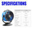 XPOWER 60.5cm Oscillating Floor Fan Fan
