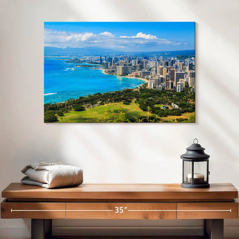 Rorry Honolulu Hotels, 16" H x 24" W