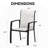 Outdoor Patio Chairs Of 2, Metal Frame With E - Coating, Rust , Breathable , Stackable For Garden And Poolsides, 22.1"L X 25.2"W 36"H, 400 Lbs Weight Limit All Weather Dining In Black, Seats, Design-24932167-24932166