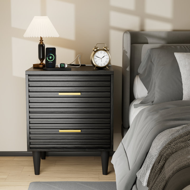 SICOTAS Night Stand Nightstand With Drawer Storage Jamaica