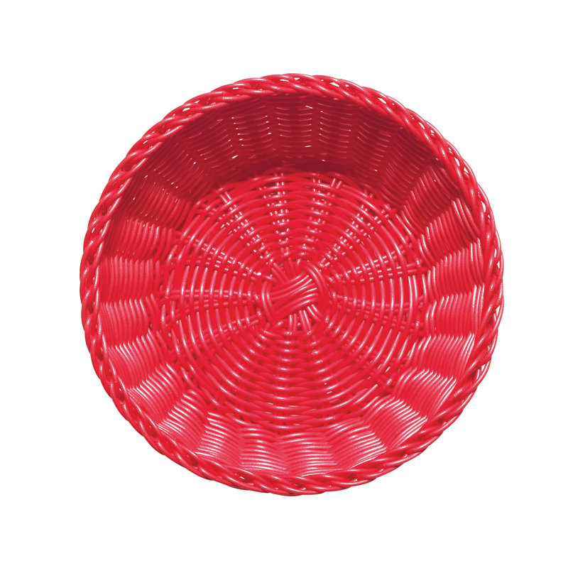 Excelsa Plastic Decorative Basket, Red