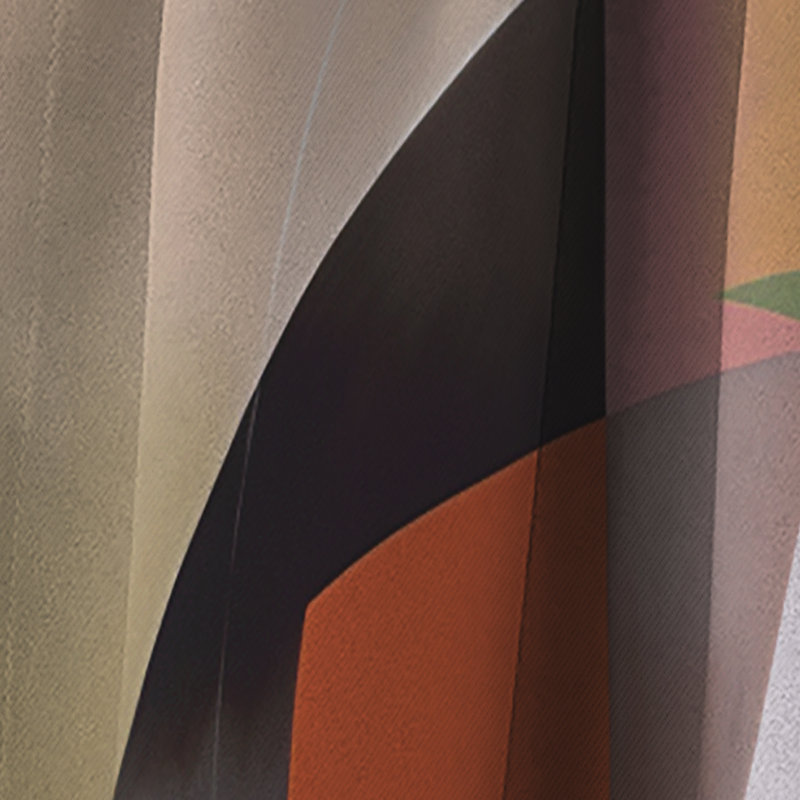 Exploration des motifs abstraits IV - Rideau abstrait - Rideau géométrique occultant - 1 panneau, L 52 po x L 63 po