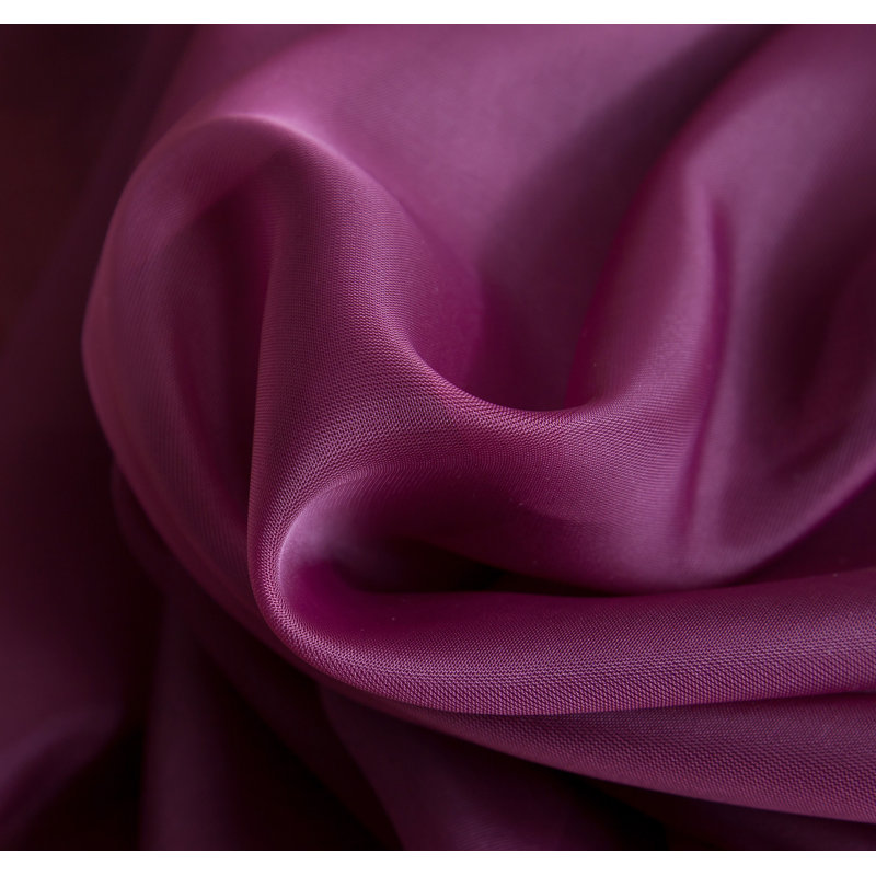 Daxin Sheer Voile Rod Pocket Curtain Panels, Plum, 54" W x 72" L