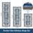 Faux Nylon Fleece Non Slip Washable Kitchen Mats (Set of 3)-1963844825