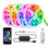 32.8 ft Smart Wi-Fi RGB LED Strip Lights with Remote & App Control, Cuttable for Custom Lighting, Multicolor Ambience