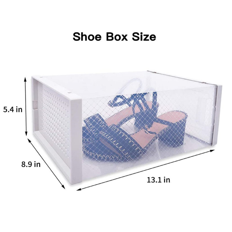 Vanduser 15 Pair Stackable Shoe Storage Box