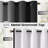 100% Blackout Thermal Insulated Ombre Curtains for Living room Bedroom - White Back, 2 Thick Layers, 2 Panels-1476172132-1476172134