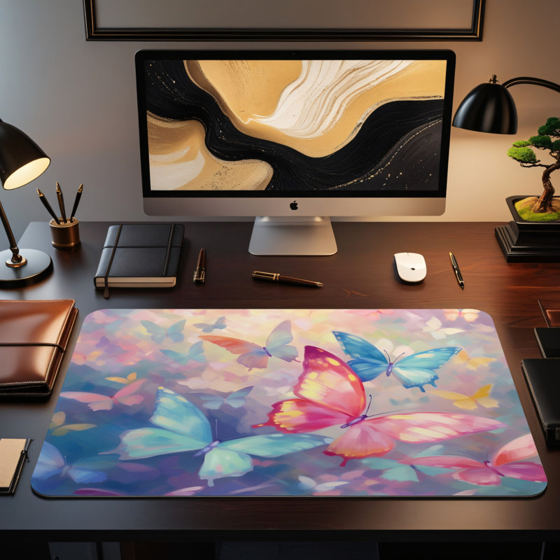 Polyester Desk Pad, 14.4x12.1