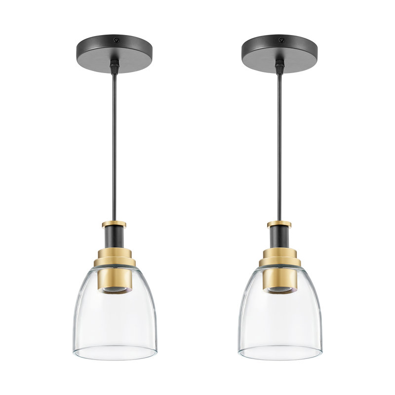 Luminaire suspendu à 1 lumière avec abat-jour réglable en hauteur