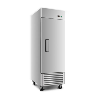 Fennel 23 Cu Ft Stainless Steel Upright Refrigerator, Single Door Reach-In Fridge with Digital Temperature Control — FIN-0018413 | Fridge.com