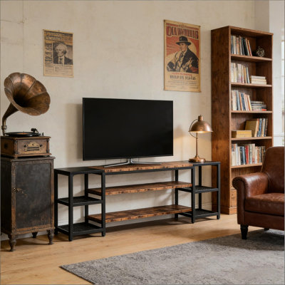 Media Entertainment Center,Industrial TV Stand,Storage Display