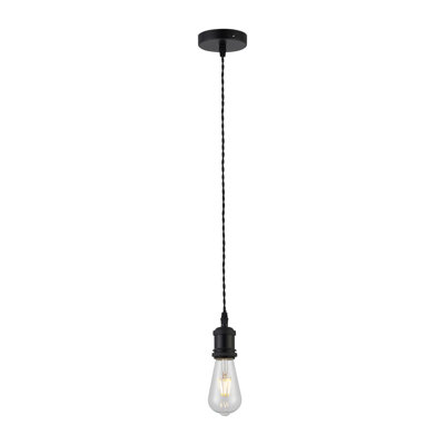 Poughkeepsie Braided Wire Suspension Bulb Holder and Ceiling Rose
