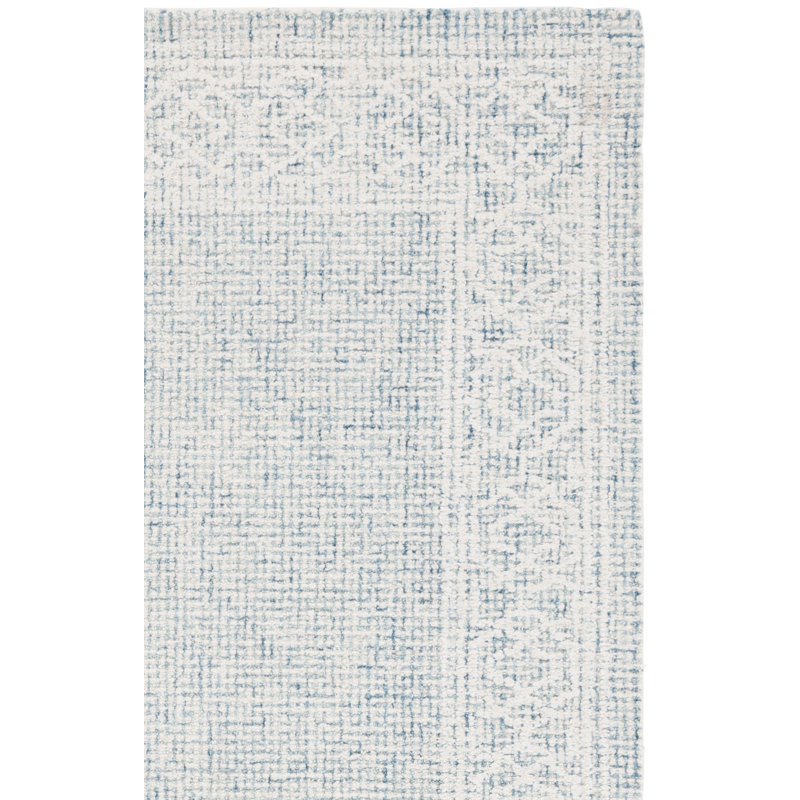 Ebony 277 Hand Tufted Indian Wool Pile Geometric Rug, Runner 2'3" x 9'