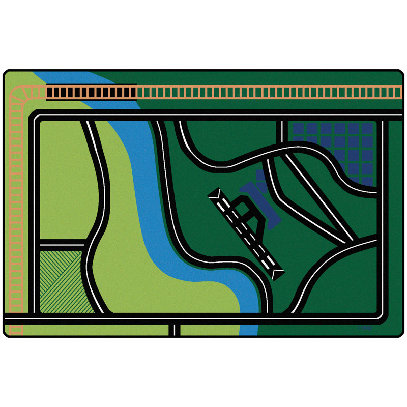 Tapis vert touffeté Premium Collection, Rectangle 6 pi x 9 pi