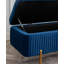 Banc de rangement rembourré en velours Miajah-251652346