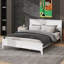 Grand lit plateforme en bois moderne