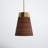 1 - Light Brass Single Pendant