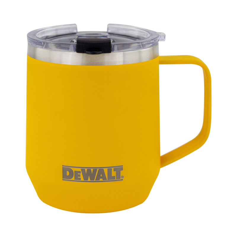 Tasse à café 14 oz en acier inoxydable, jaune, Jaune