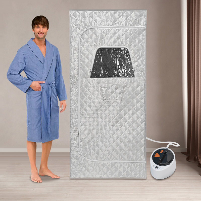 Boîte à sauna portative pour 1 personne avec télécommande
