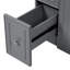 Meuble-lavabo moderne compact en bois massif