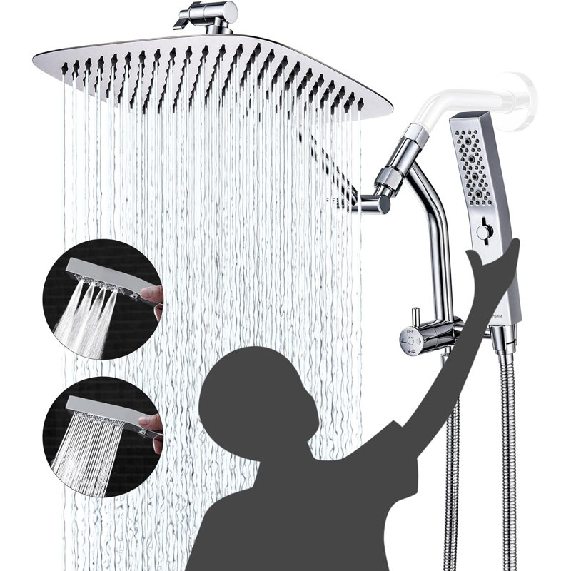 Pomme de douche à pluie double 1,75 GPM GPM
