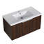 Meuble-lavabo moderne avec lavabo et porte à fermeture en douceur, conception ergonomique pour un matin agréable-2130705805