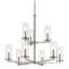 Lustre 9 lumières 32,5 "à 2 niveaux-2069604127