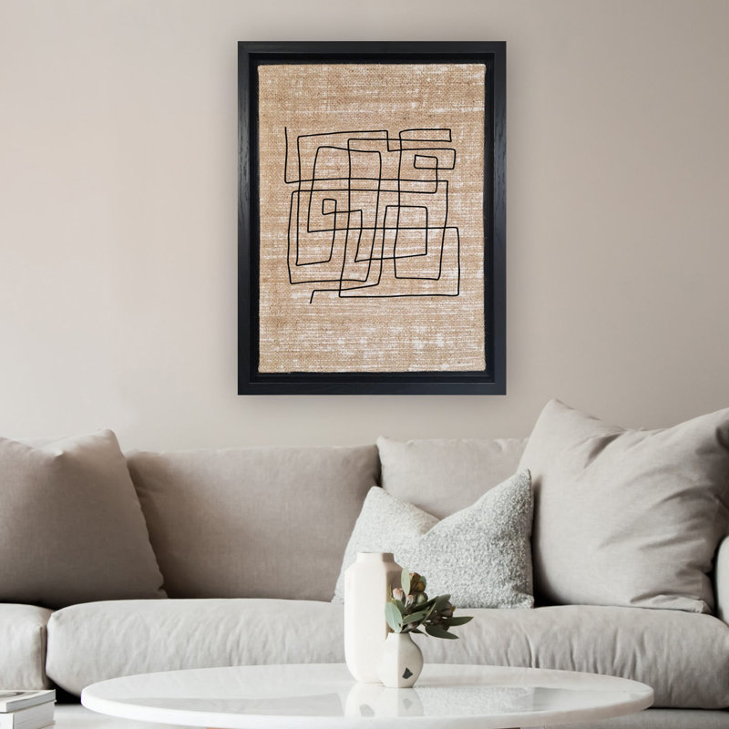 Decorative Canvas Painting, Black