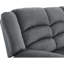Tissu transitionnel en microfibre avec support lombaire - gris, structure en bois franc séché au four de l 30 po, fabrication à 8 ressorts à arc, base en acier inoxydable, rembourrage en mousse, enveloppé de fibre grise