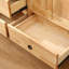 Console en bois d'hévéa massif